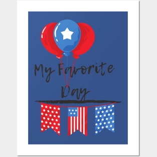 American Favorite Day- USA Independence Day Posters and Art